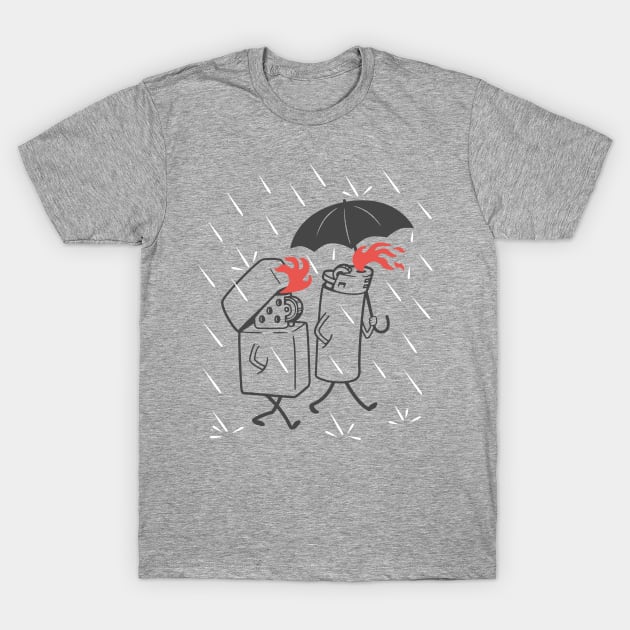 lighters in the rain T-Shirt by gotoup